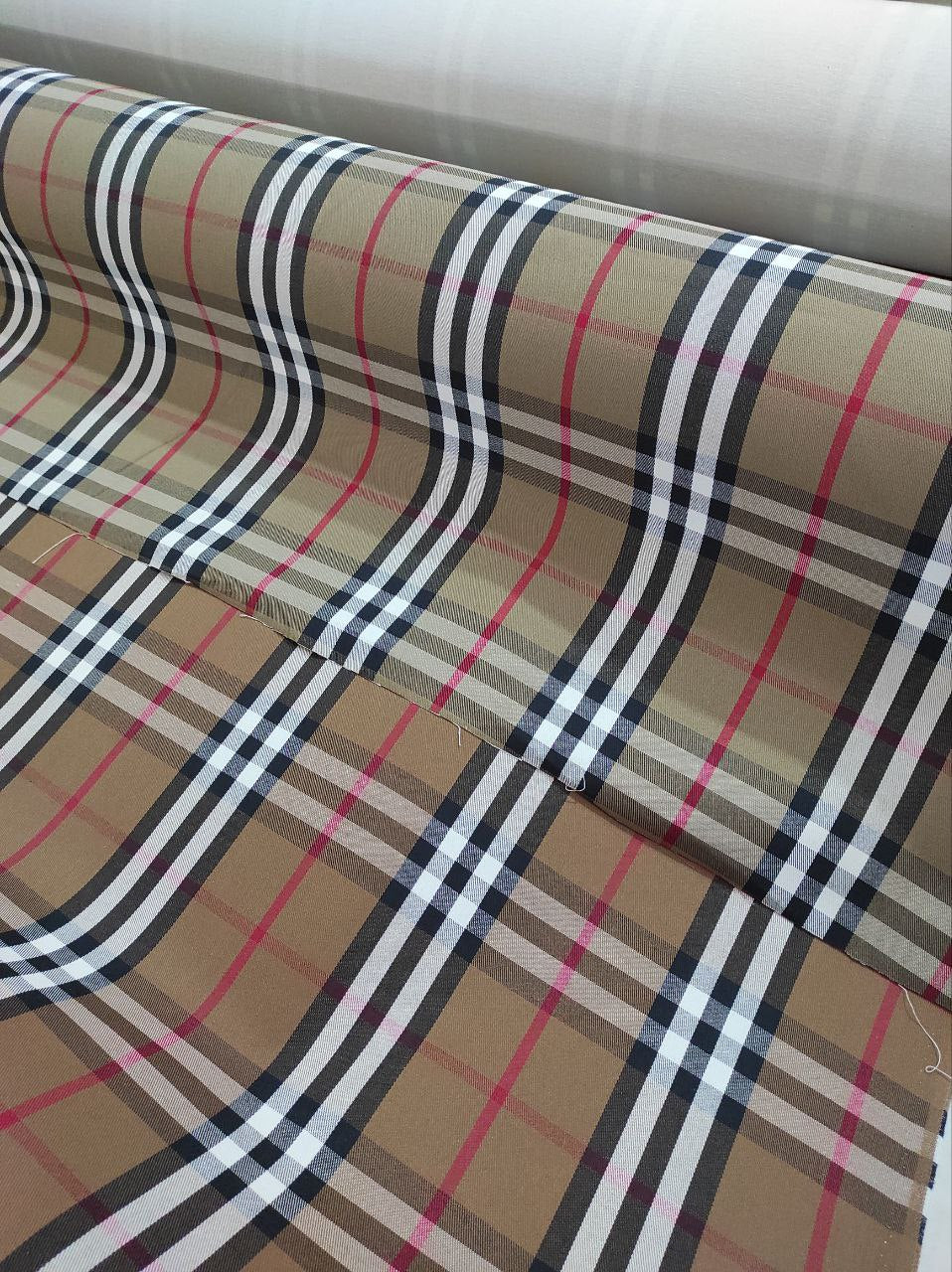 %100 Cotton Fabric Tartan YARD  , plaid   Fabric , Cotton fabric , Woven fabric