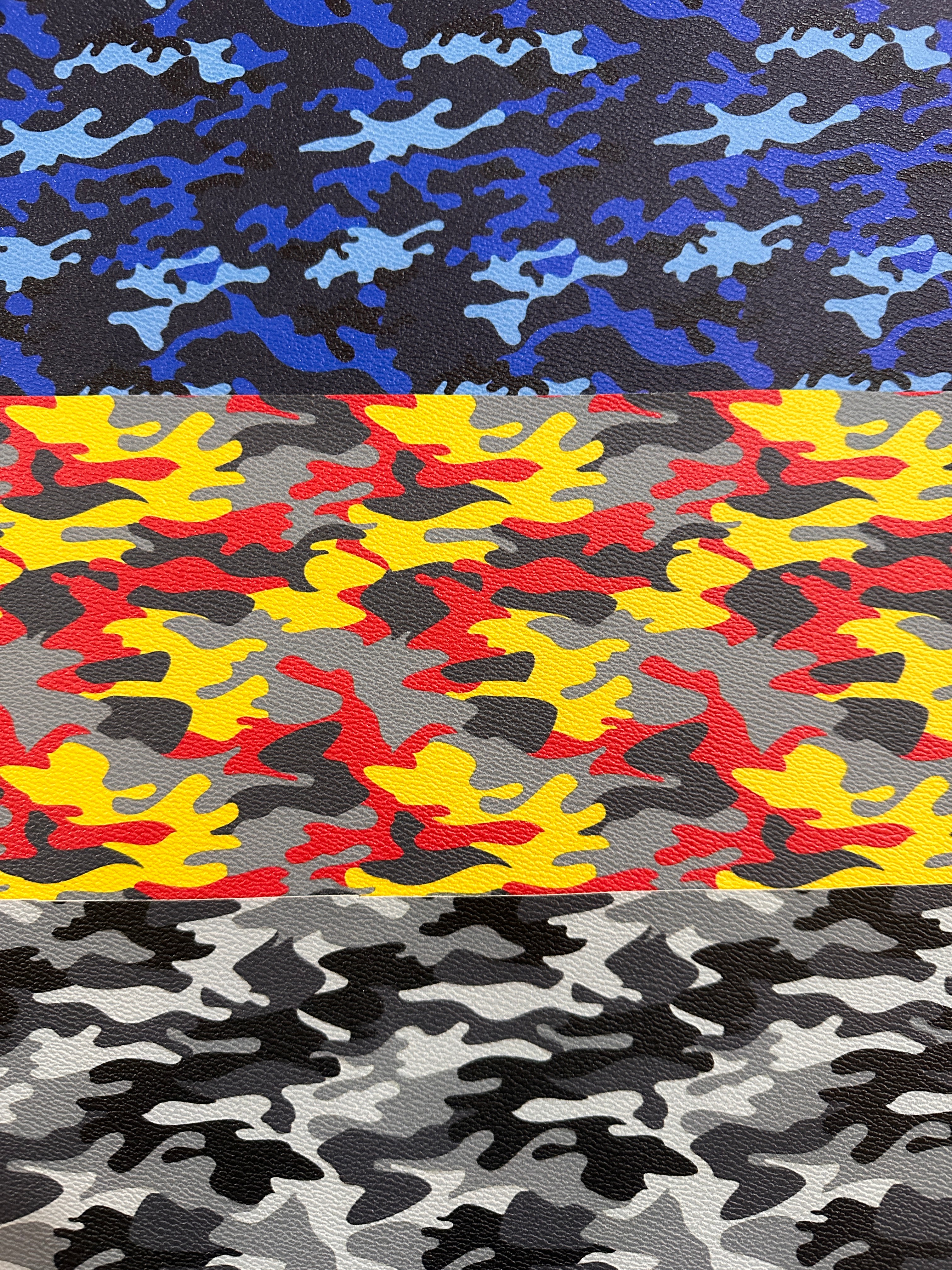 High Quality camouflage YARD Leather , Olive   Leather , faux leather , leather fabric , printed leather , leather sheets , custom print