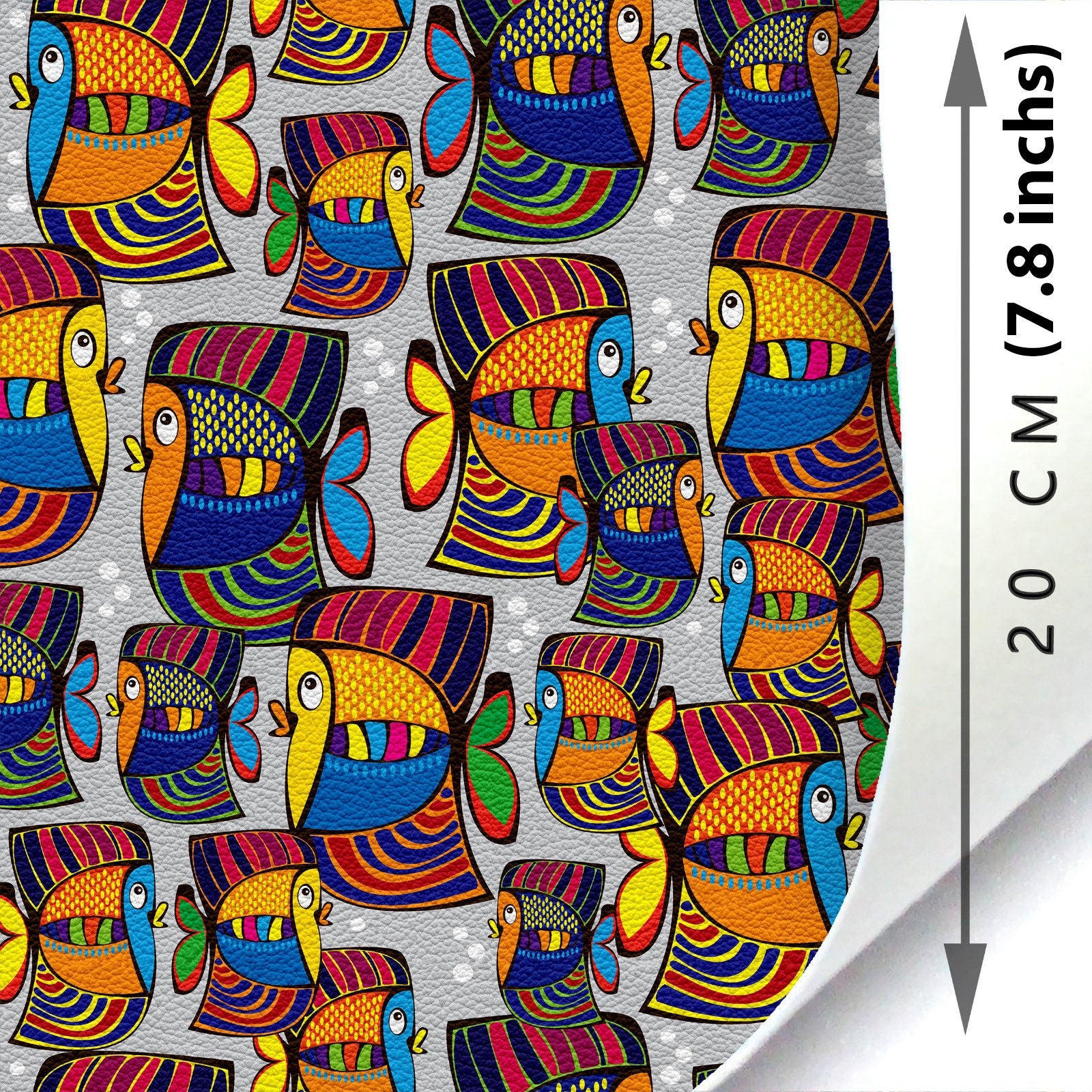 High Quality colors fish YARD Leather , Olive   Leather , faux leather , leather fabric , printed leather , leather sheets , custom print