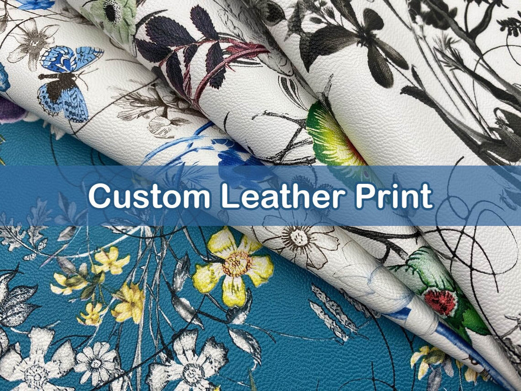 Custom Print Your Pattern Leather , Personalized Leather , faux leather , leather fabric , printed leather , leather sheets , custom print